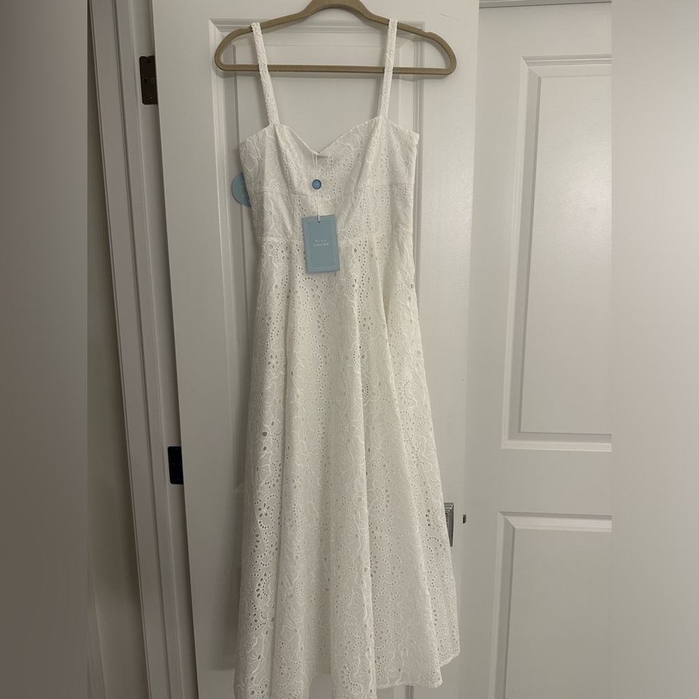 Hill House white eyelet Margot dress